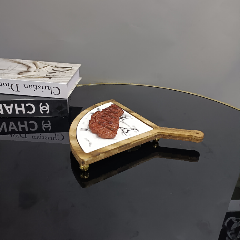 玻璃果盘水果种子陶瓷盘壓克力金葉果盤 精美果篮陶瓷果盘 轻奢生活果盘装饰品