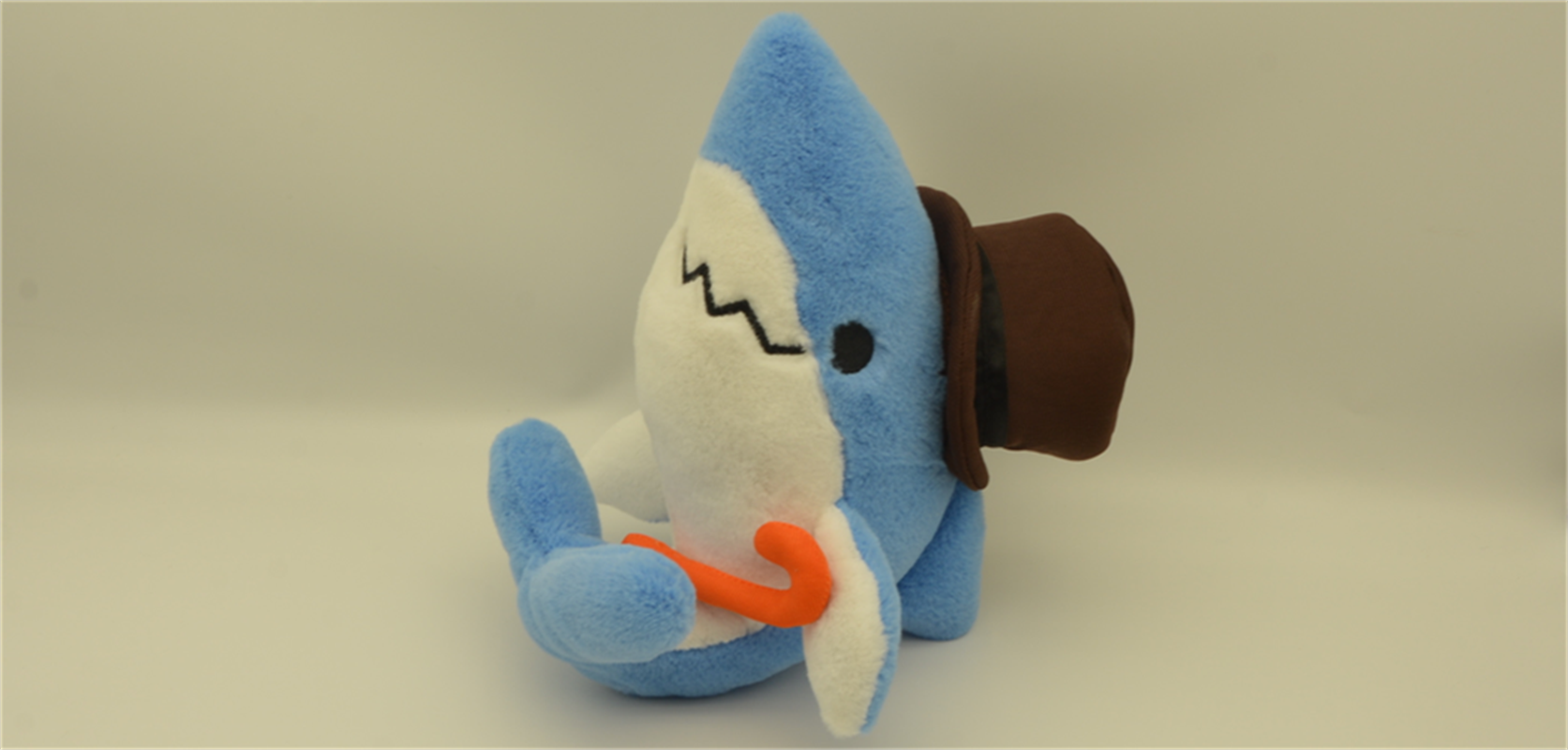 Brown cap Shark plush toy doll factory direct delivery details Picture