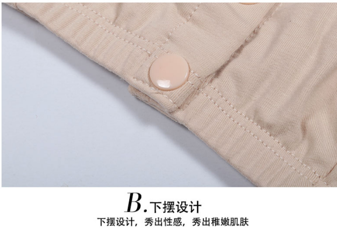 妈妈前扣式文胸中老年人棉内衣女无钢圈老人奶奶背心式胸罩文胸详情5