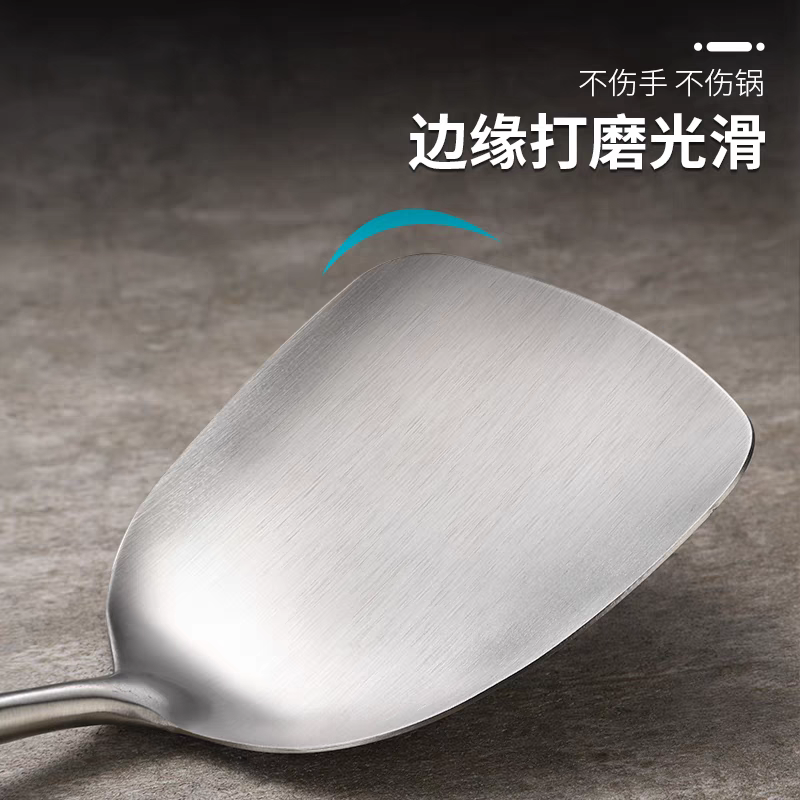 837 Orti Stainless steel spatula, pot and spoon, cooking spatula, household kitchen set, long cooking spoon, chef-specific cooking spatula and pot details Picture