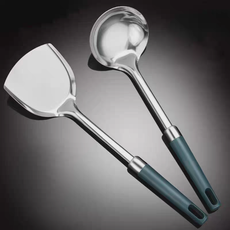4933 Household stainless steel kitchenware sets, kitchen non-stick pans, stir-frying spatulas, strainers, POTS and spoons, factory stock direct supply