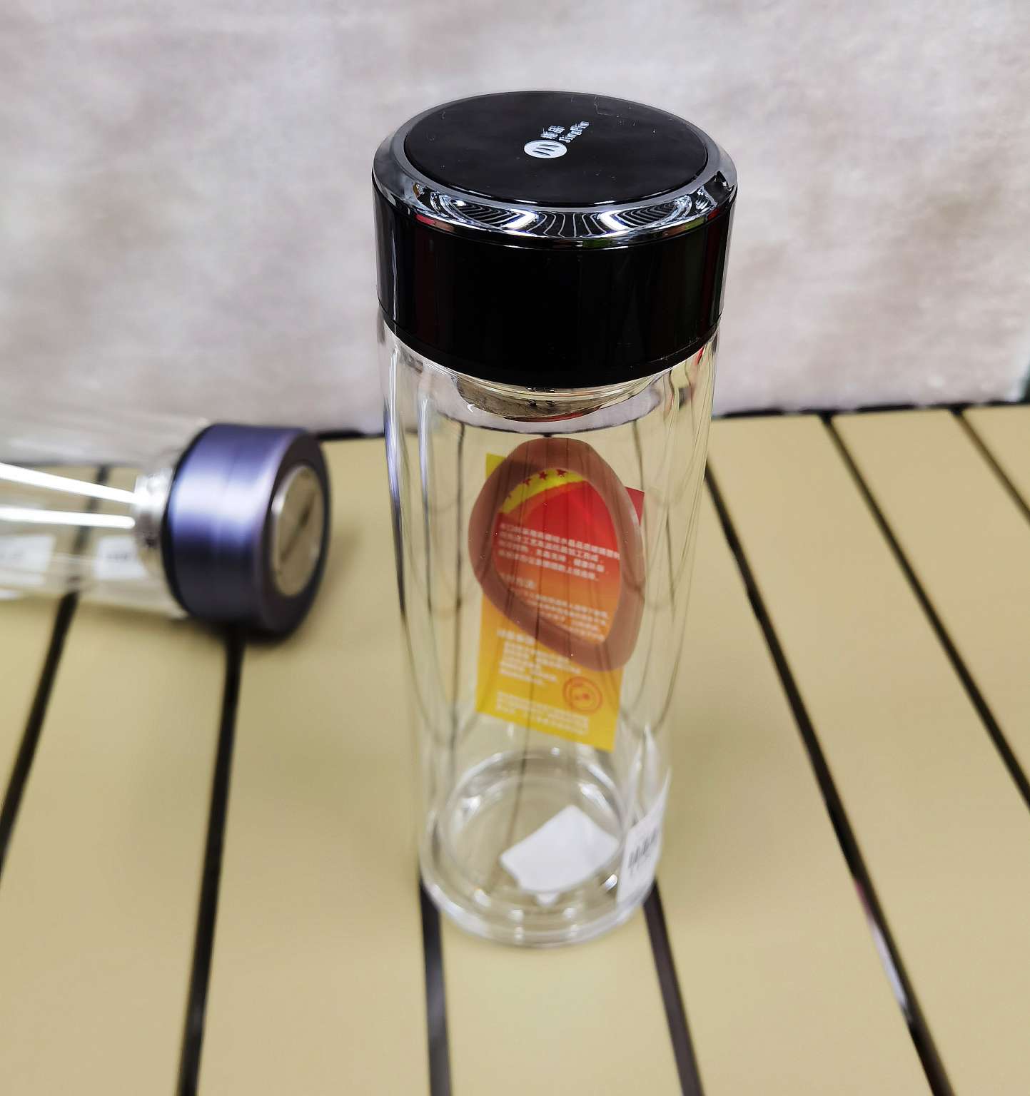 117-300ml double-layer glass cup, classic high-end glass water cup for men's business trips, office tea brewing, home use and car use