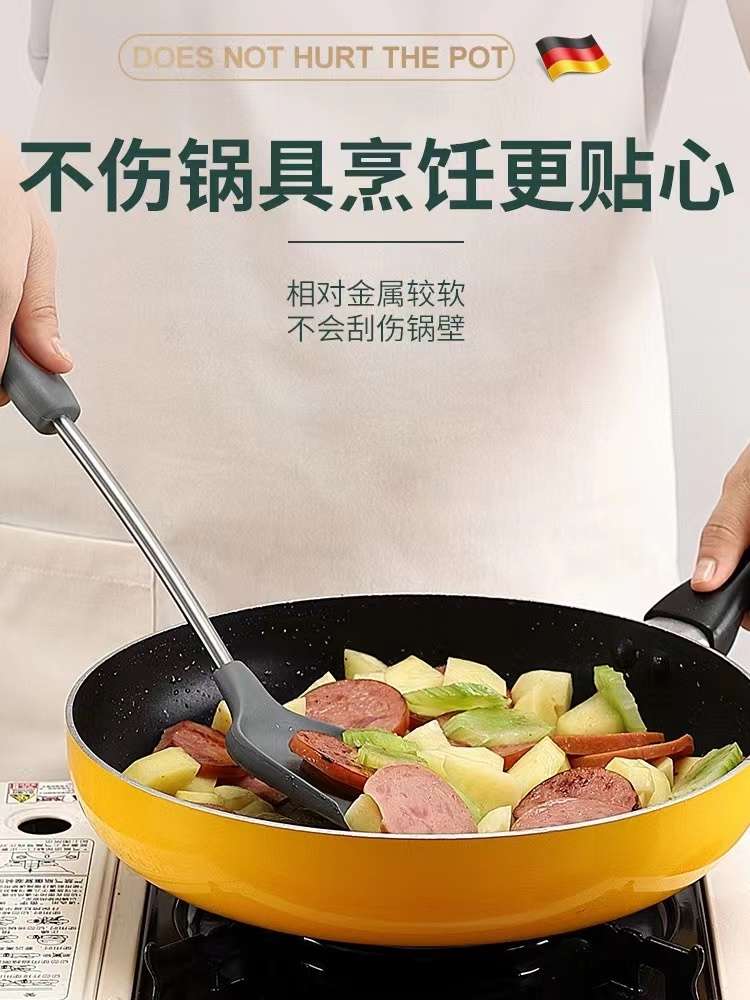 Manufacturer's in-stock 1088 steel-handled silicone kitchenware, kitchen silicone spatula, food-grade cooking spoon spatula, stir-frying spatula, non-stick pan Specification image