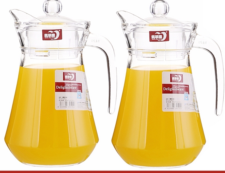 Glass cold water kettle, household large-capacity glass kettle, refrigerator juice kettle, summer cool boiled water, food-grade cold water kettle details Picture