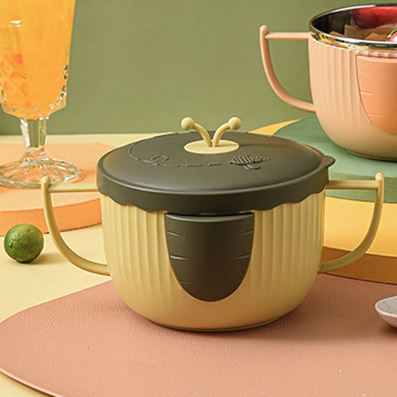 新品创意萝卜泡面碗汤碗个人专用可爱学生宿舍不锈钢泡面杯详情图6