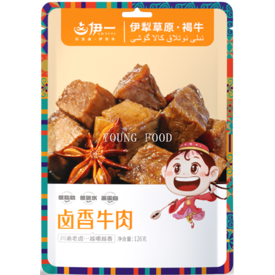 包邮！哈罗每天VEGAMANCHA休闲零食下酒菜熟食卤伊一卤香牛肉126g图