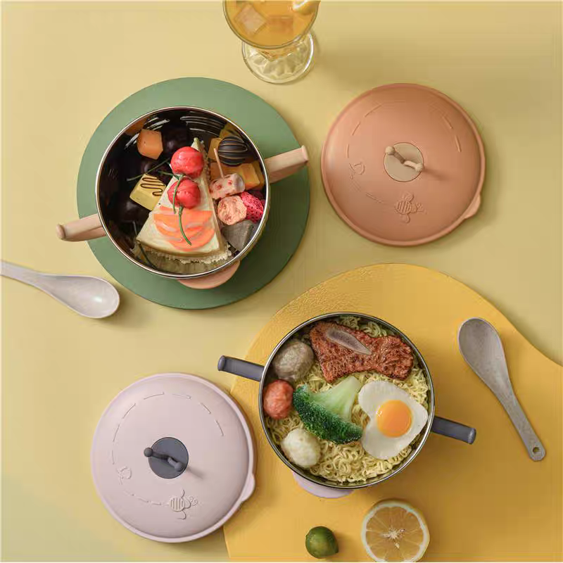 新品创意萝卜泡面碗汤碗个人专用可爱学生宿舍不锈钢泡面杯详情图4