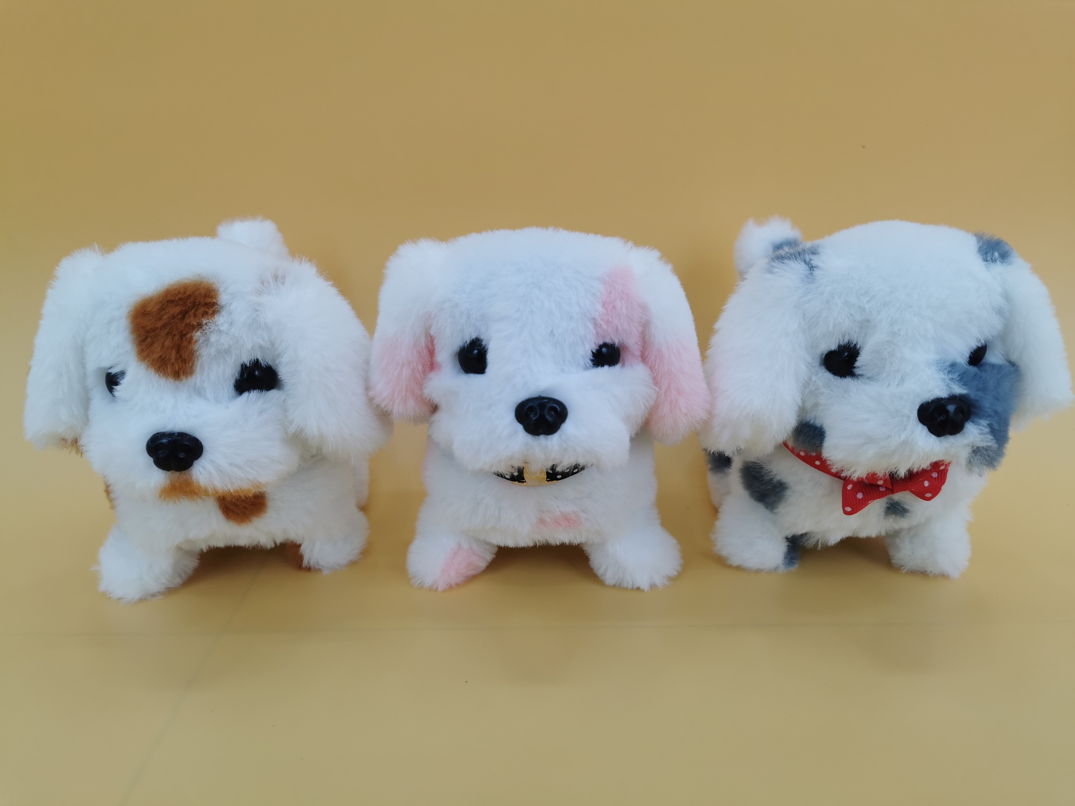 The 2025 new cute plush leash tongue-stretching electric Dalmatian dog children's simulation toy can walk, move and bark