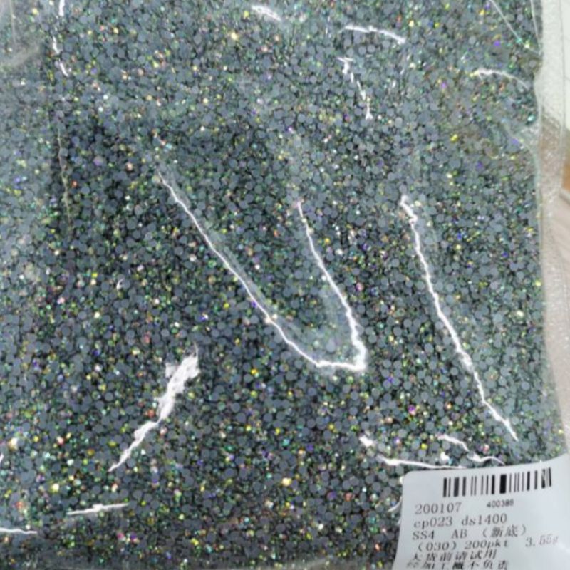 Traje mixto negro champagne AB taladro nuevo estilo heap taladro superflash para uñas taladro bolsas accesorios de ropa