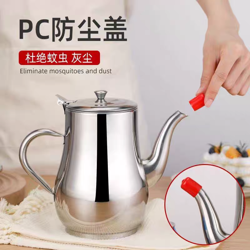 18 Extra-thick oil pot, household kitchen filter screen oil pot, food-grade seasoning integrated pot, stainless steel with oil residue filter screen Application Scenario