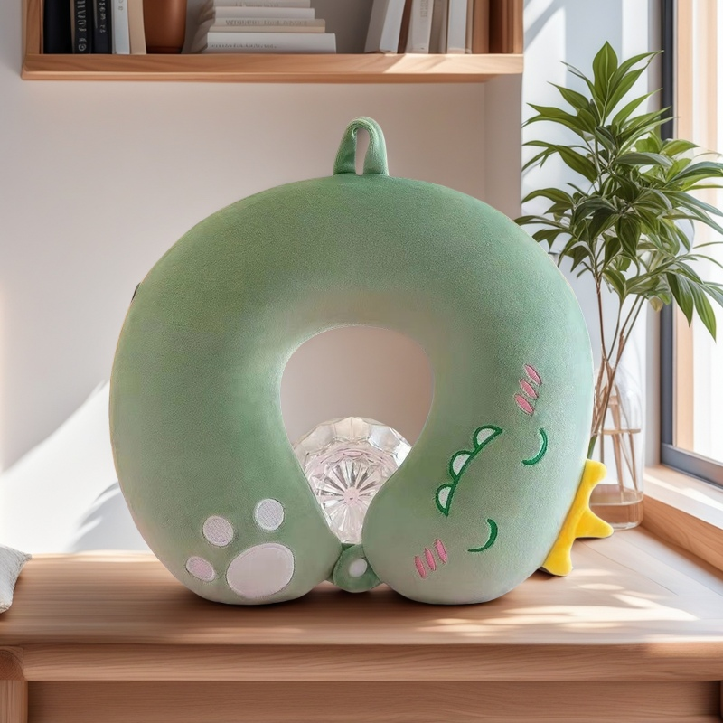 U型枕/颈枕/u型枕记忆/泡沫粒颈部靠枕/U型枕充气白底实物图