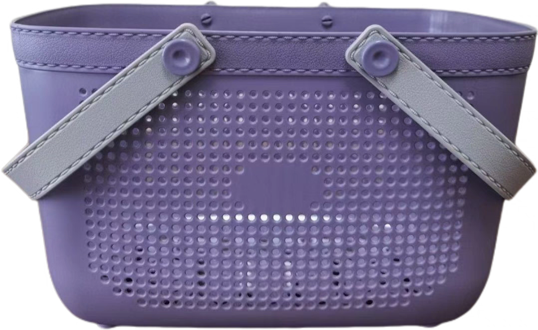 Hand-held bath basket, bathroom bathing and washing storage basket, bathroom bath basket, large-capacity plastic storage basket, large capacity details Picture