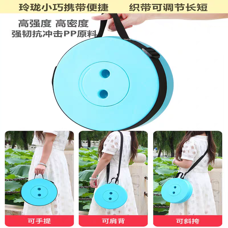 彩色网红收缩折叠凳可调节伸缩便携式户外旅行钓鱼椅子家用塑料小凳子白底实物图