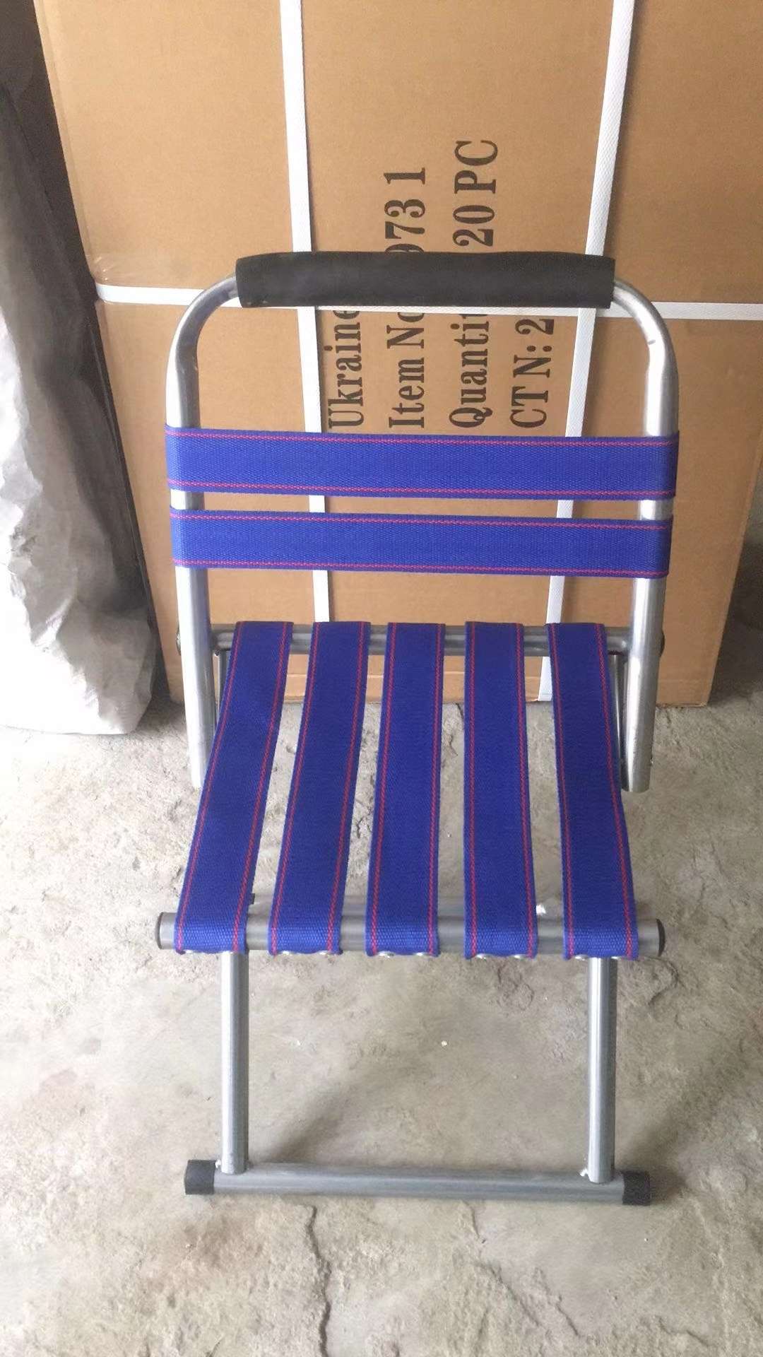 45公分圆管便捷式实用折叠凳户外露营马扎成人钓鱼靠背椅子矮家用凳子换鞋凳