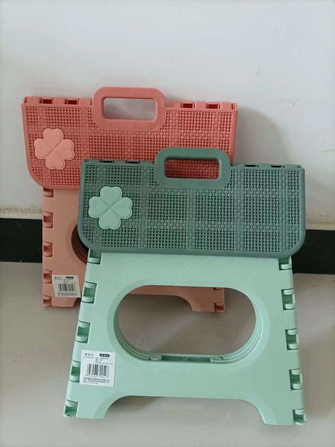 9054 plastic folding stool, thickened shoe-changing stool, portable household door, small stool for the elderly to go out, outdoor stool