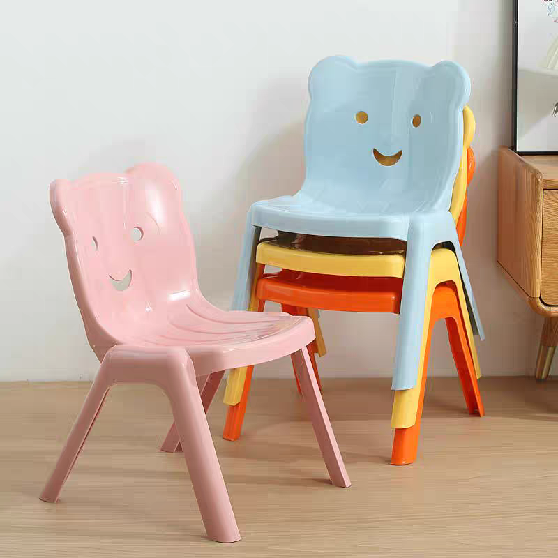 加厚靠背小凳子儿童塑料板凳宝宝家用成人座椅幼儿园小孩学习桌椅细节图