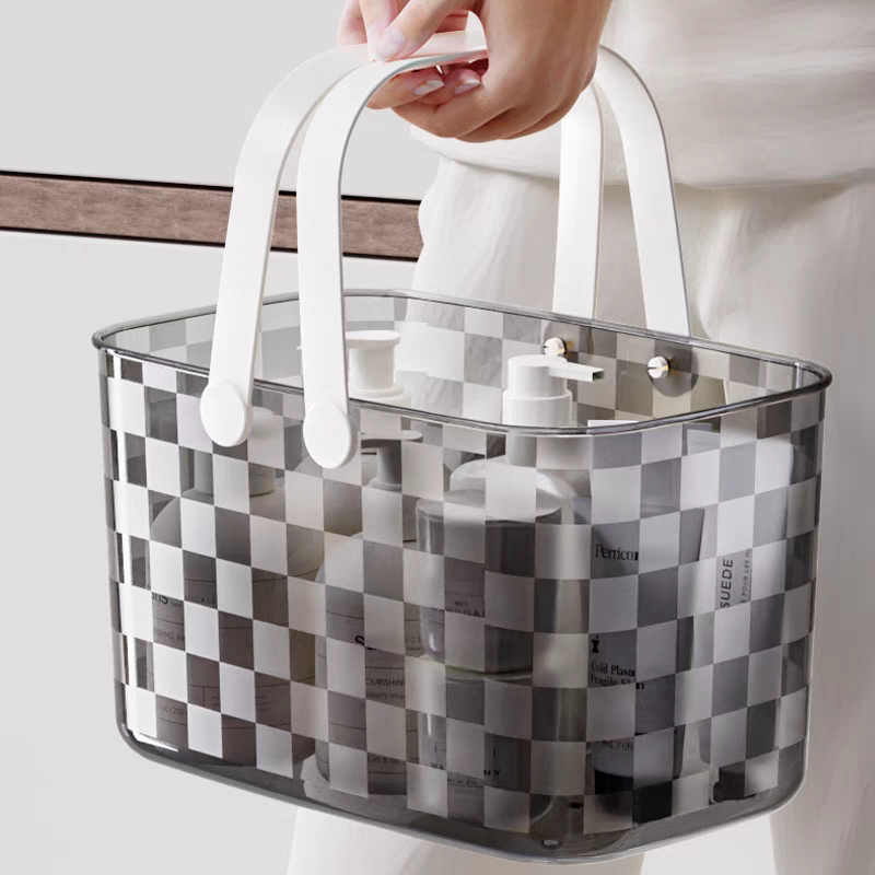 Internet-famous InS-style hand-held bath basket, cosmetics storage box, fruit basket, bathroom basket, and shower draining basket Item Picture