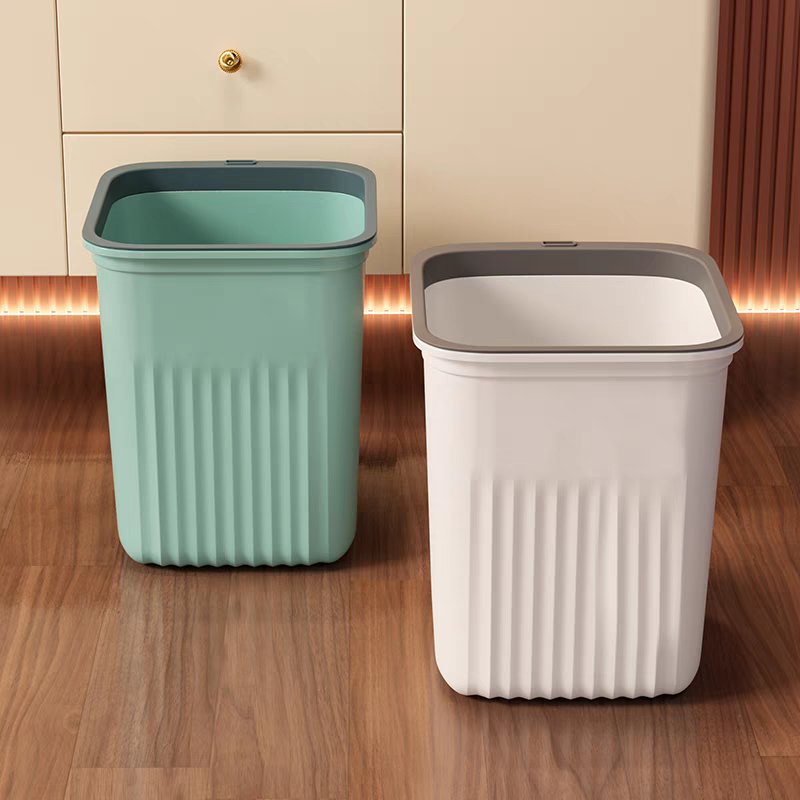 垃圾桶家用大容量厨房客厅卫生间卧室厕所无盖带压圈办公室废纸篓详情图4