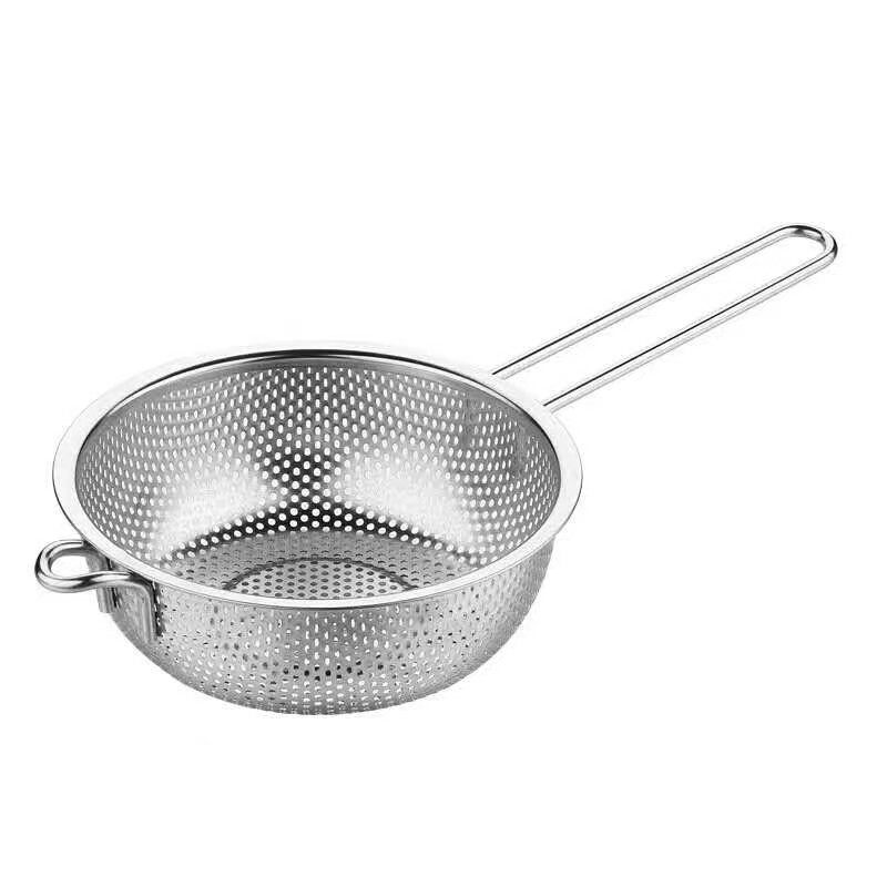 The hand-held sieve, stainless steel large strainer, frying basket, flour cooking basket, strainer, vegetable cooking basket