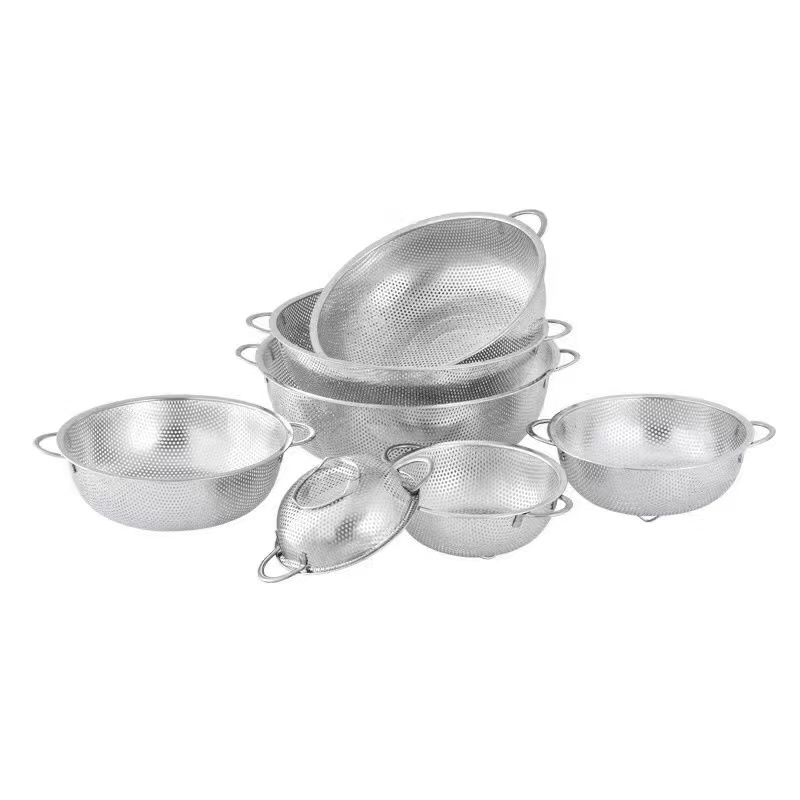 28.5cm不锈钢洗菜盆沥水筛漏盆蔬果盆家用商用厨房洗米篮详情图3