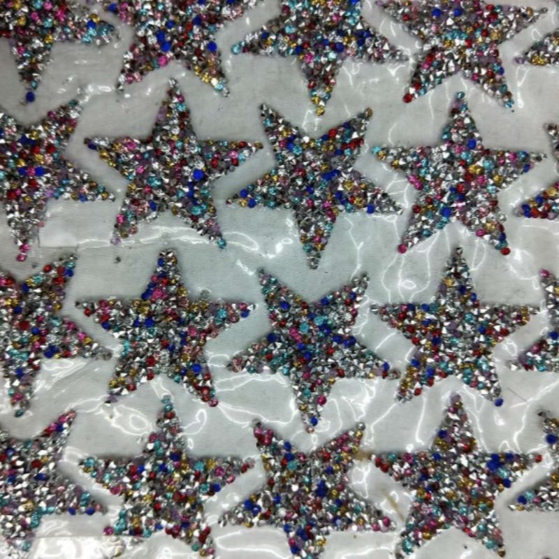 五角星水钻热熔胶烫钻胶网背胶贴钻