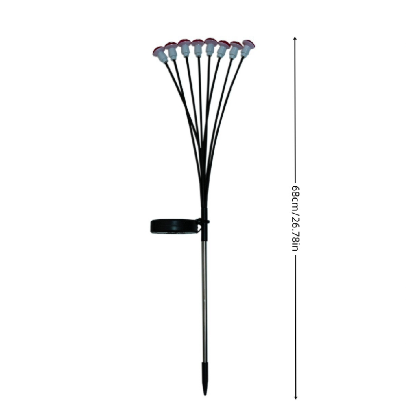 Solar mushroom lamp, plug-and-play outdoor waterproof courtyard garden decorative lamp, light-sensitive ground plug-in lamp Item Picture