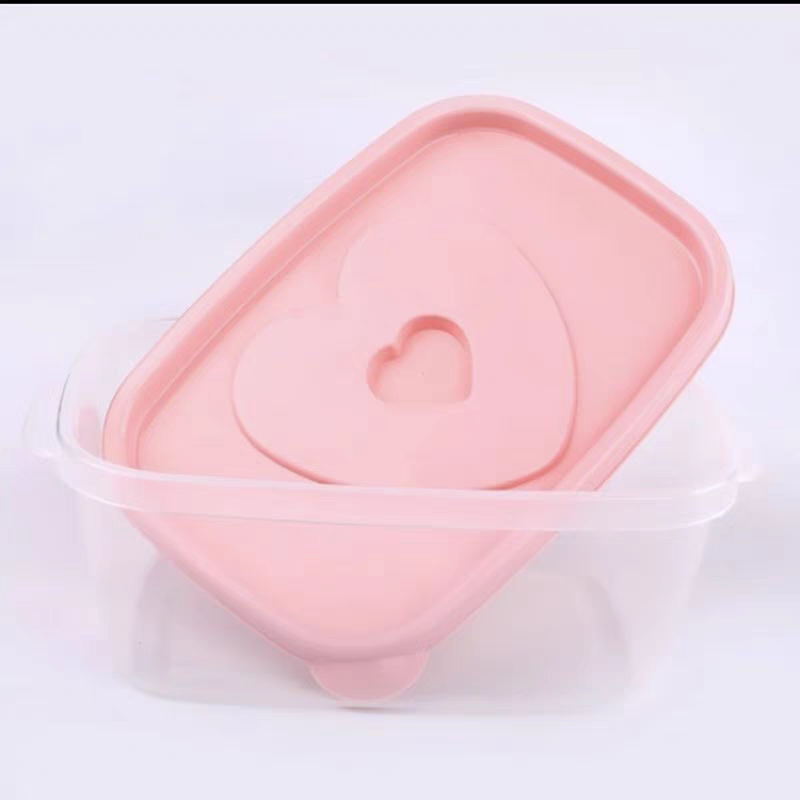 Rectangular kitchen plastic food storage box, refrigerator sealed food storage box, three-piece set, lunch box detail image 2