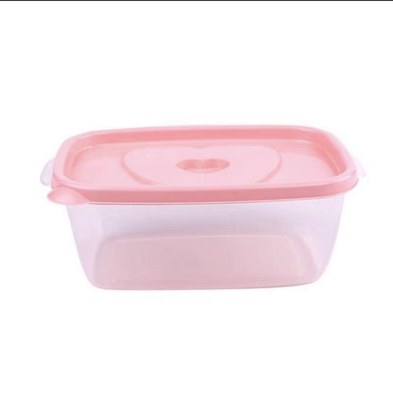 Rectangular kitchen plastic food storage box, refrigerator sealed food storage box, three-piece set, lunch box detail image 3