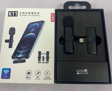 领夹麦一拖二直播专用带转接头K8 K9 K35蓝牙无线麦克风详情5