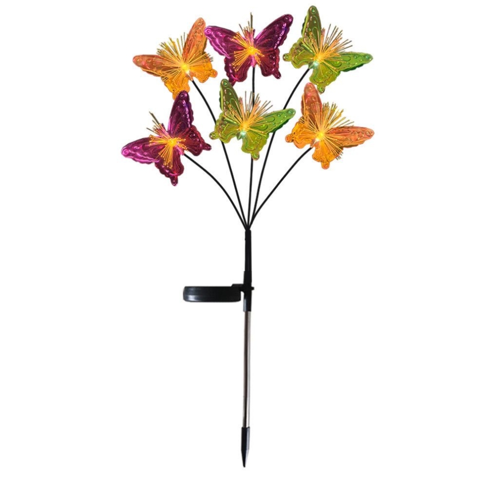 LED light manufacturer direct sales, cross-border new solar fiber optic butterfly, outdoor courtyard garden sun simulation butterfly Application Scenario