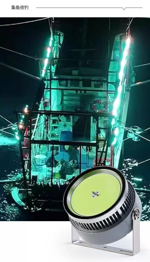 LED灯集鱼灯1000W大功率渔船用超亮捕鱼灯户外防水灯诱鱼灯具详情17