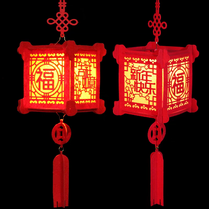 装饰灯笼无纺布LED过年婚庆喜庆灯笼细节图