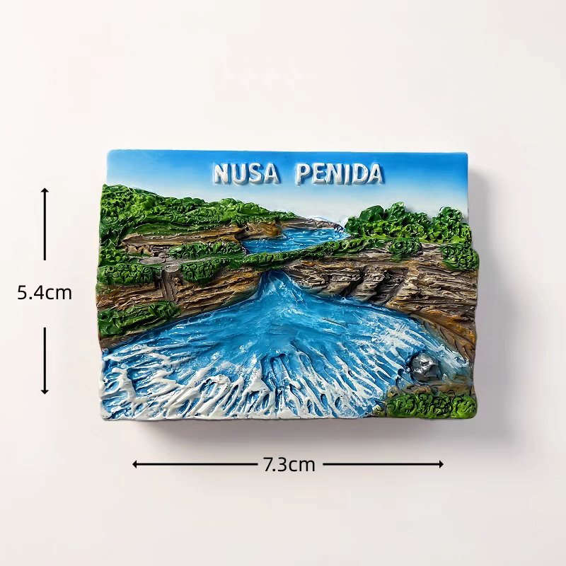 Creative resin handicrafts, magnetic fridge magnets and souvenirs from the romantic Bali Island, Penida Island, and Blue Dream Island in Indonesia detail image 7