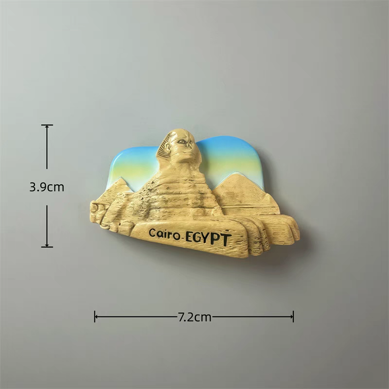 神秘的埃及旅游冰箱贴人文金字塔法老艳后狮身人面像立体磁性冰箱特色装饰品磁性创意性树脂冰箱贴工艺品伴手礼白底实物图