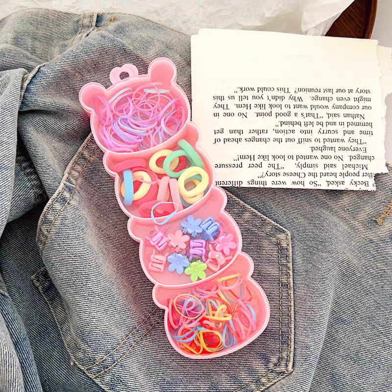 女士头饰发绳拼接简约时尚发圈韩版发饰优雅气质头饰女士拼接韩版