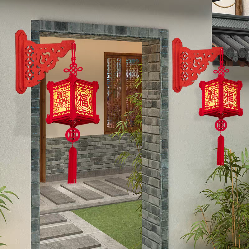 装饰灯笼无纺布LED过年婚庆喜庆灯笼