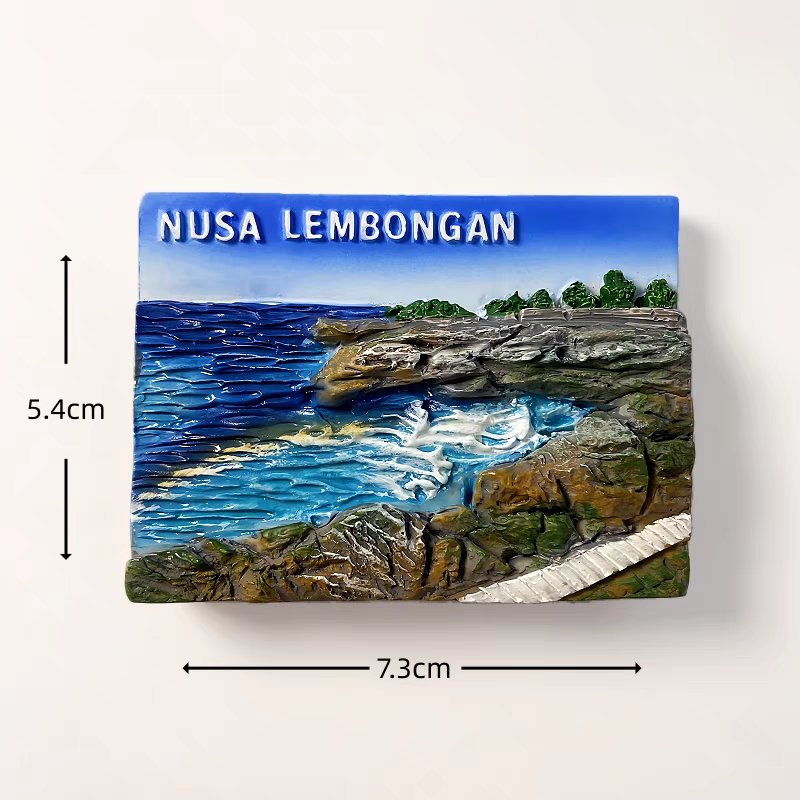 Creative resin handicrafts, magnetic fridge magnets and souvenirs from the romantic Bali Island, Penida Island, and Blue Dream Island in Indonesia detail image 5
