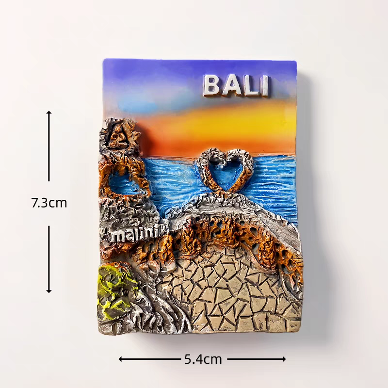Creative resin handicrafts, magnetic fridge magnets and souvenirs from the romantic Bali Island, Penida Island, and Blue Dream Island in Indonesia detail image 8
