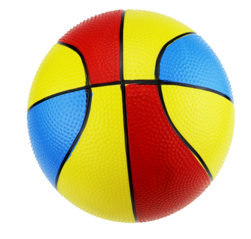 儿童 充气玩具 8.5寸彩绘篮球儿童拍拍3色球地摊热卖