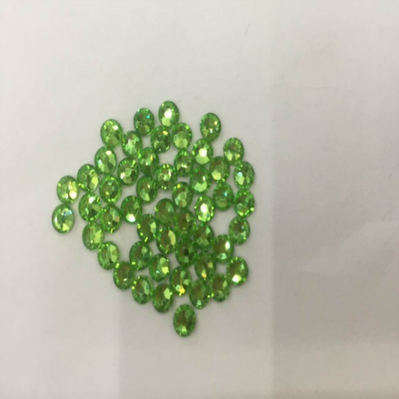 草绿色SS20中东钻DMC平底钻美甲钻服装辅料