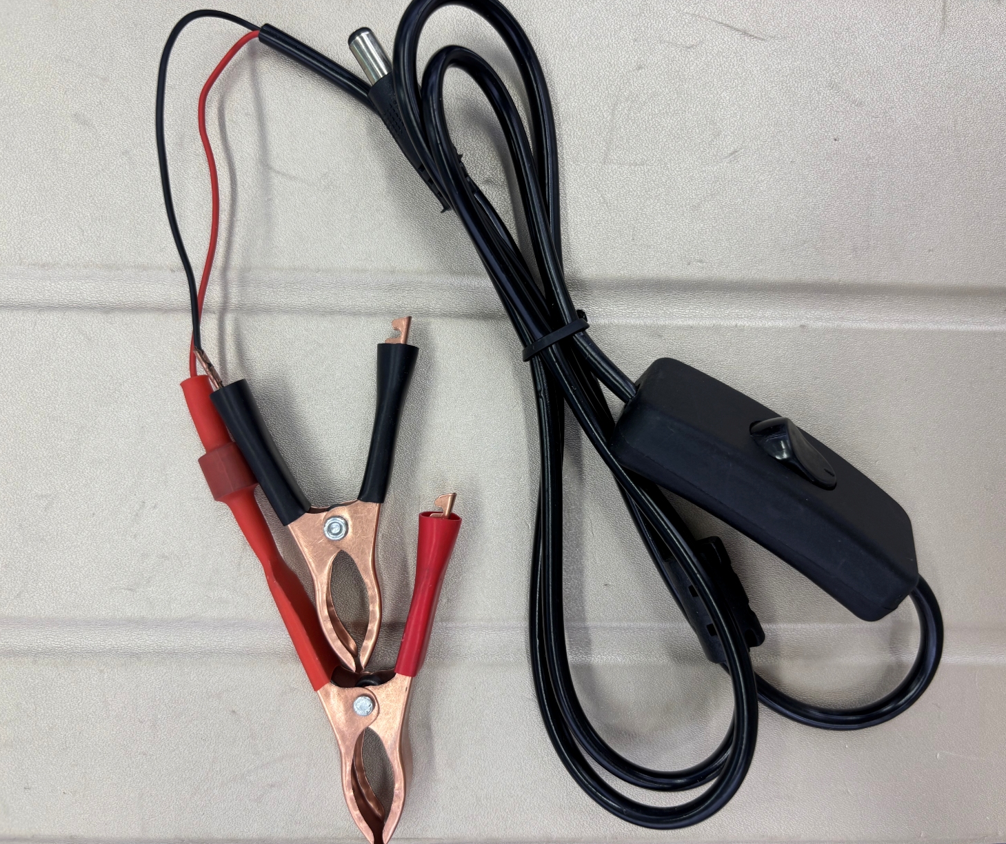 Power test line dc red and black male and female head to small alligator clip wire adapter instrument alligator clip detection line Specification drawing