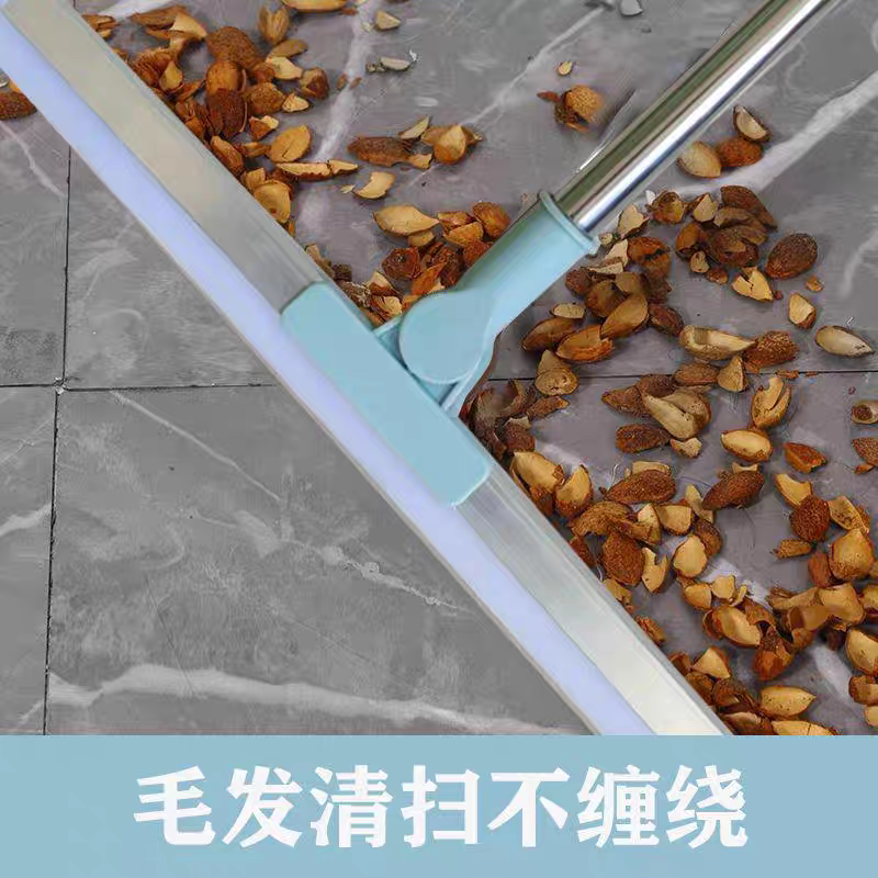 50 cm telescopic two-in-one water scraper, glass water scraper wonder, hair and water sweeping magic broom, silicone water scraper, household hygiene details Picture