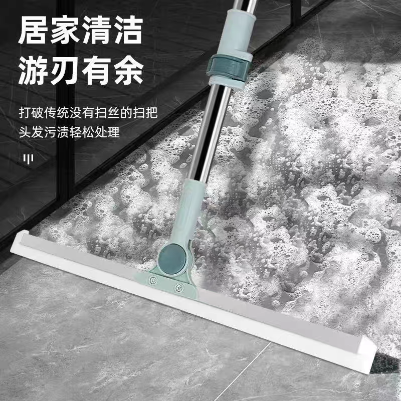 可伸缩长杆魔术扫把扫地硅胶神器多功能刮地板家用拖把专用卫生间刮挂水板器详情图3