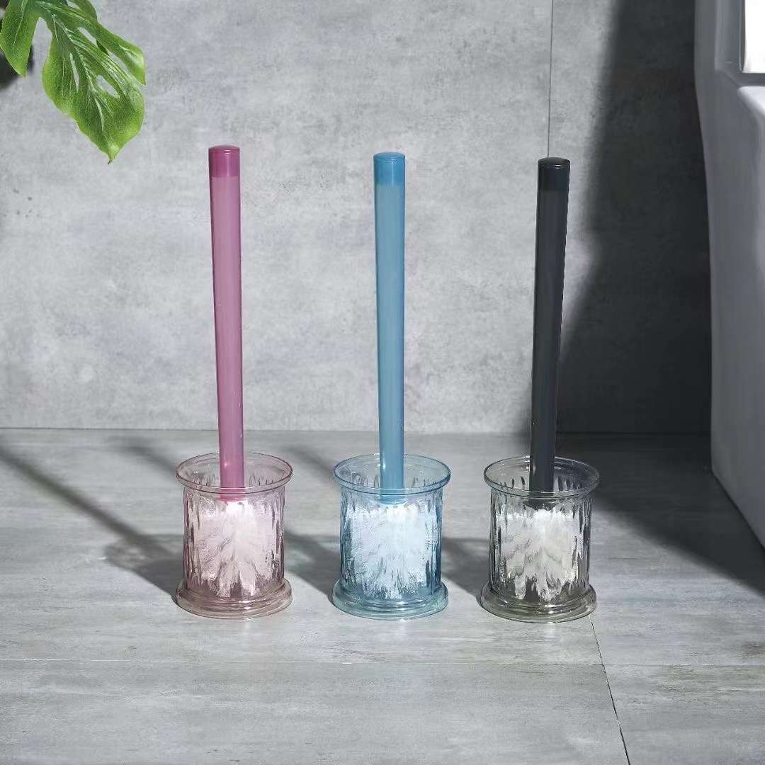 水晶带座卫生刷马桶刷软毛创意底座塑料长柄刷洗马桶刷子