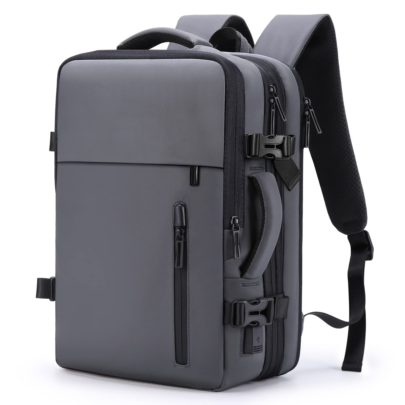 2025 multi-functional men's shoulder handbag with USB charging large capacity waterproof computer travel bag full figure