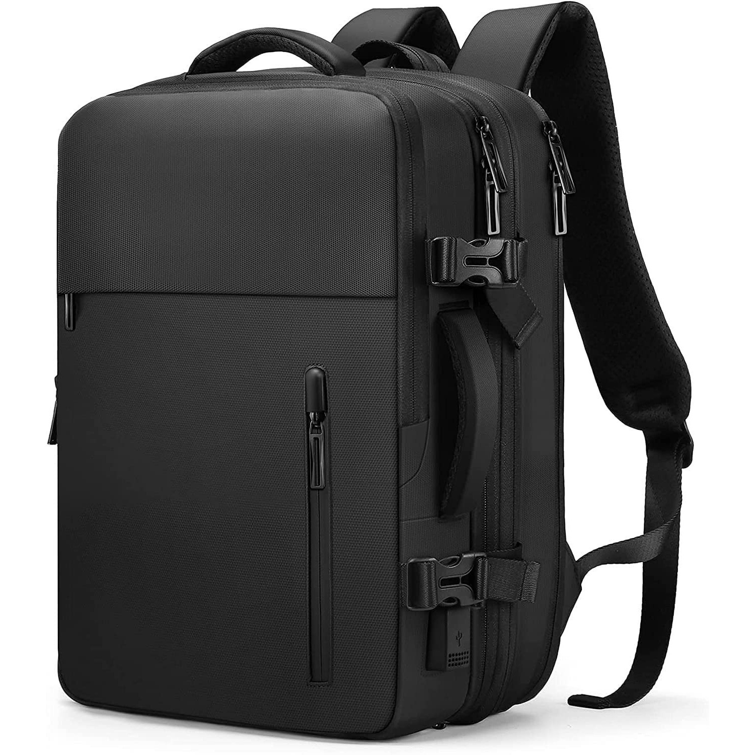 2025 multi-functional men's shoulder handbag with USB charging large capacity waterproof computer travel bag details Picture