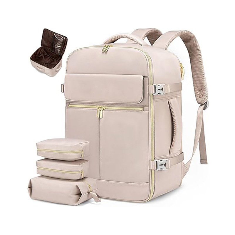 New style color-blocking daily leisure travel bag with large capacity storage bag, essential for business trips and travel backpacks Application Scenario