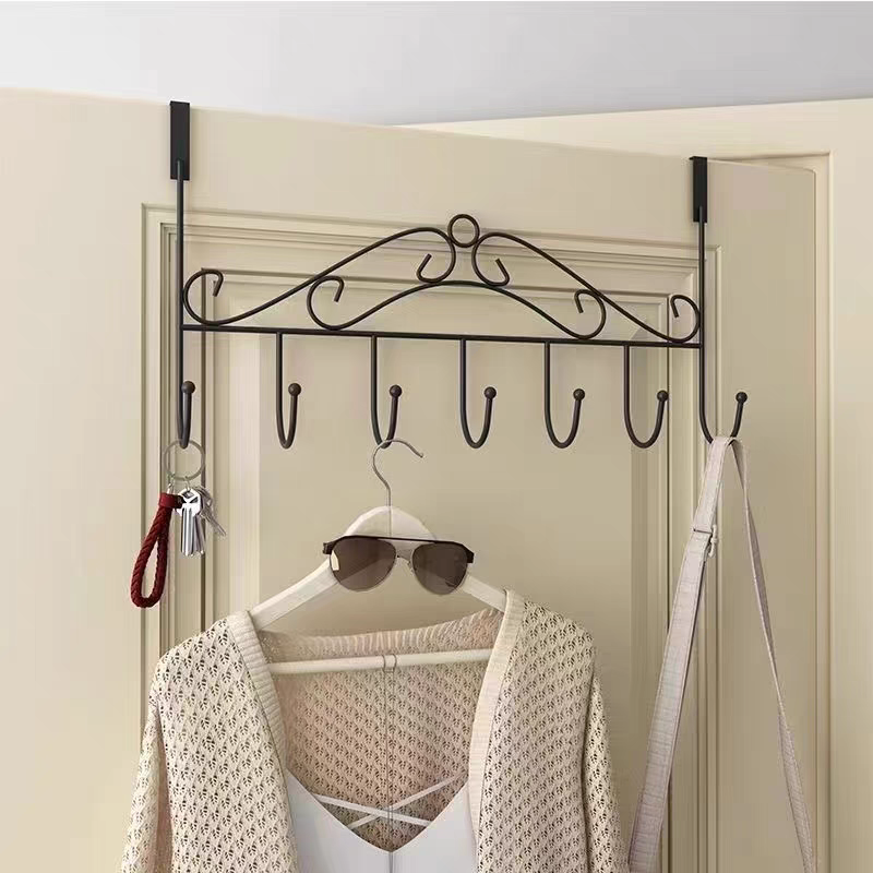 Behind the hook door, the hook leaves no trace, the strong wall-hanging clothes rack for dormitories, thickened and reinforced wall-hanging, nail-free clothes hooks, and coat racks Specification image