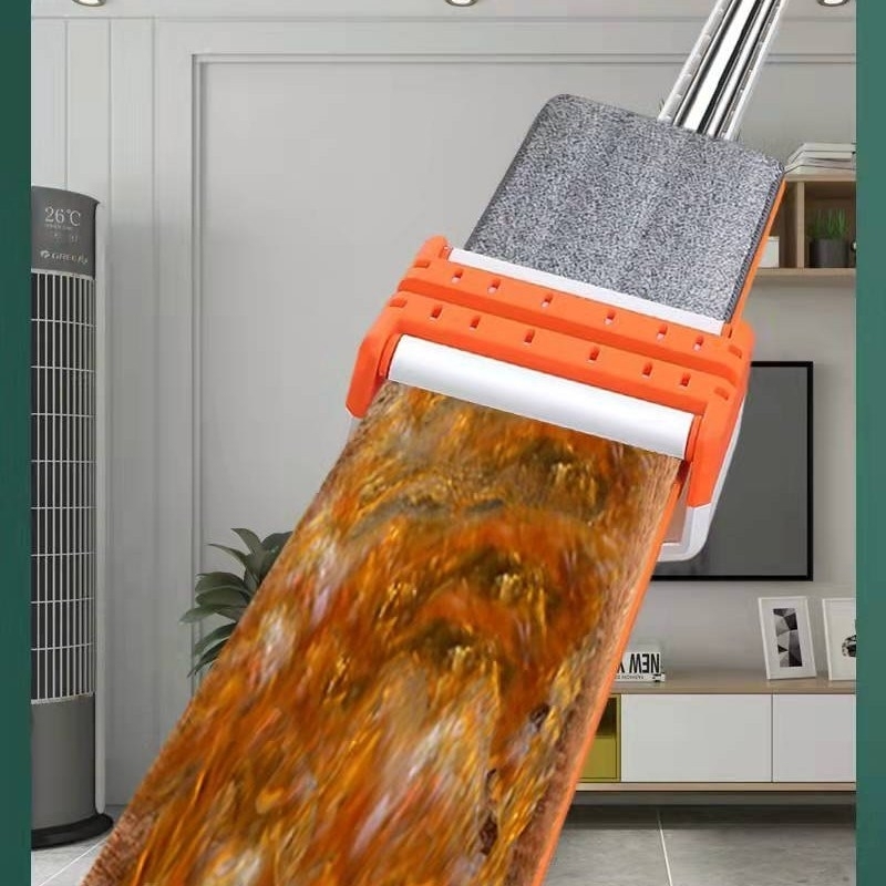 Flat mop, all-in-one washing and scraping, lazy mop, floor and tile mop, convenient household mop, cleaning mop detail image 2