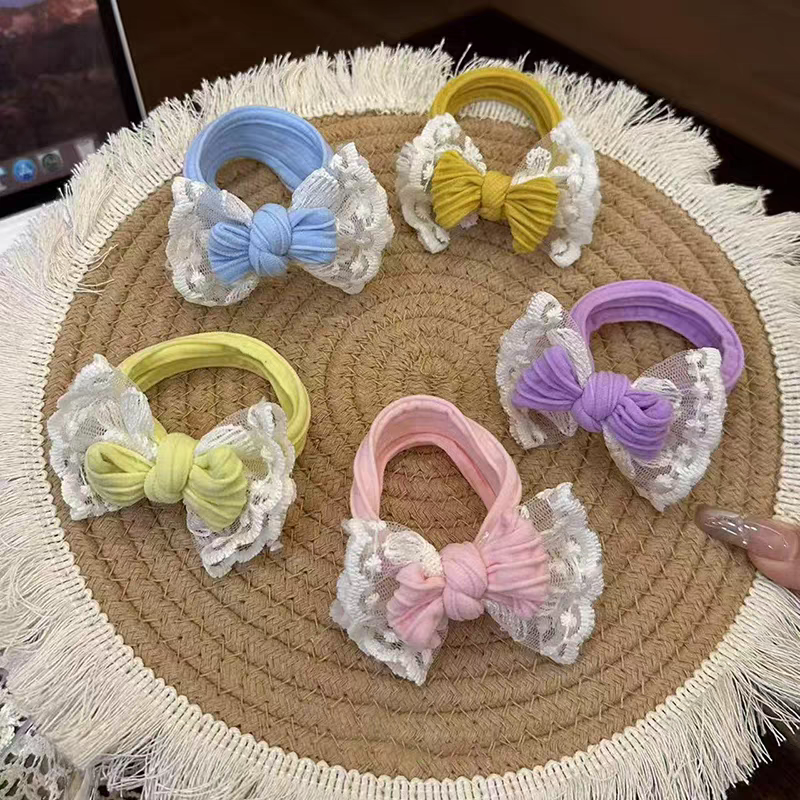 儿童彩色蝴蝶结发圈发绳不勒头扎头绳2025新款小女孩不伤发绳头饰